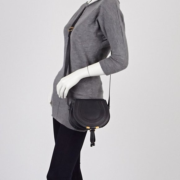 [Sold] Chloe Small Mini Round Marcie Saddle Bag - Picture 4 of 9